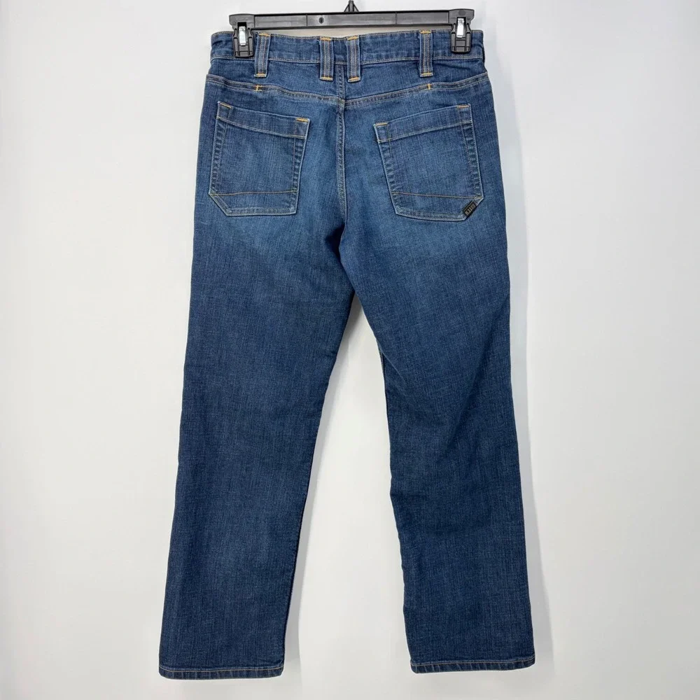 5.11 Tactical Defender-Flex Jean Regular Fit Stretch Dark Wash EDC Utility 30x28